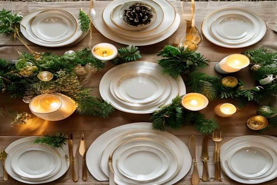 Mesa Posta de Natal - foto ilustrativa Elieme Textiles